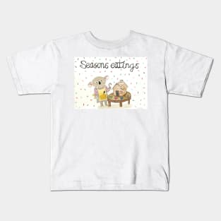 seasons eatings koala Kids T-Shirt